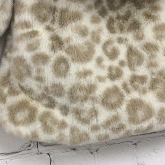 Like New Catherine Malandrino Mini Faux Fur Jacket with Bear Ears Hood size 3-6M - Picture 5 of 6